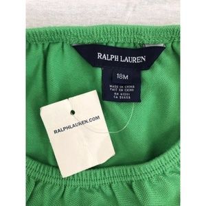 NWT Ralph Lauren Baby Girl Unisex Panty Green 18M